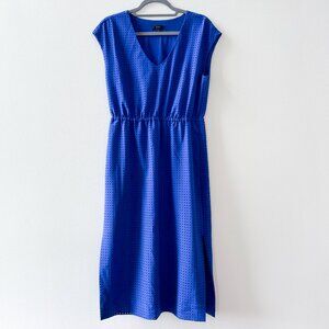 J.Crew | Bright blue dress with perforations | Size 6